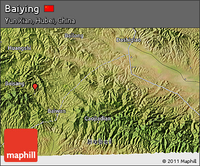 Satellite 3D Map of Baiying