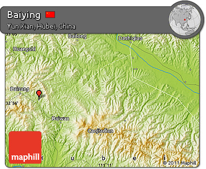 Physical Map of Baiying