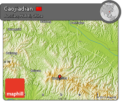 Physical Map of Caojiadian