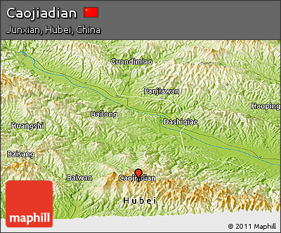 Physical Panoramic Map of Caojiadian