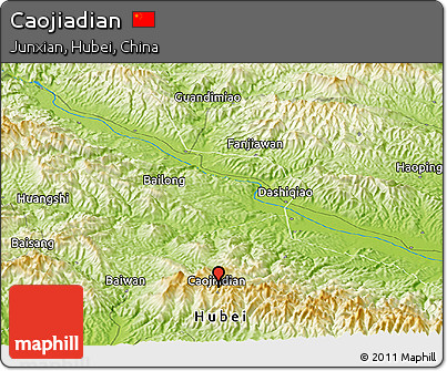Physical Panoramic Map of Caojiadian