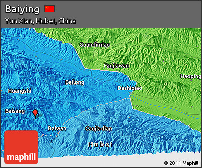 Political Panoramic Map of Baiying