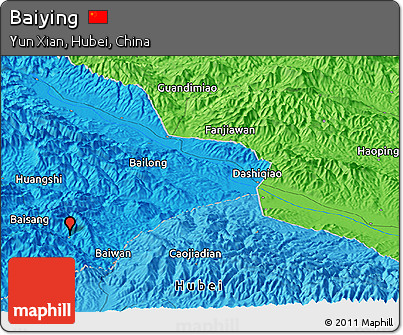 Political Panoramic Map of Baiying