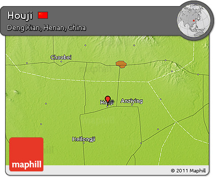 Physical 3D Map of Houji