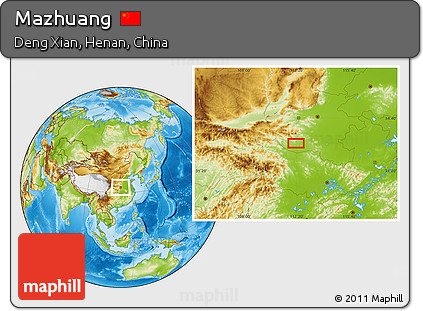 Physical Location Map of Mazhuang