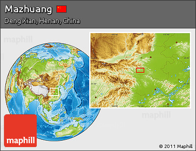 Physical Location Map of Mazhuang