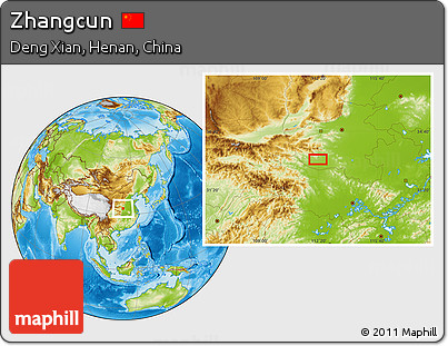 Physical Location Map of Zhangcun
