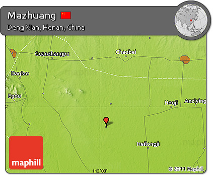 Physical Map of Mazhuang