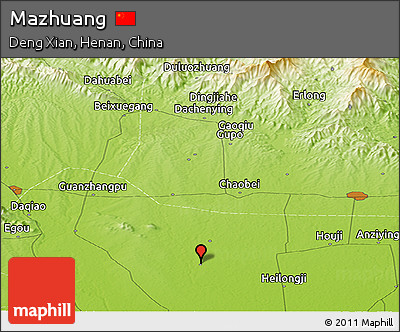 Physical Panoramic Map of Mazhuang