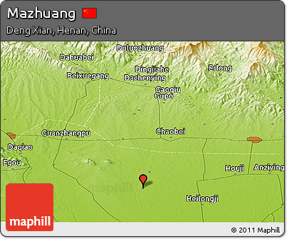 Physical Panoramic Map of Mazhuang