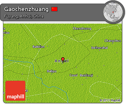 Physical 3D Map of Gaochenzhuang