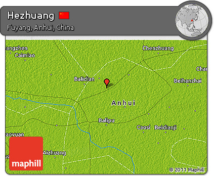 Physical 3D Map of Hezhuang