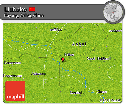 Physical 3D Map of Liuheko