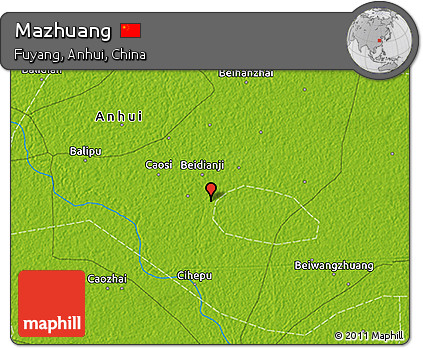 Physical 3D Map of Mazhuang
