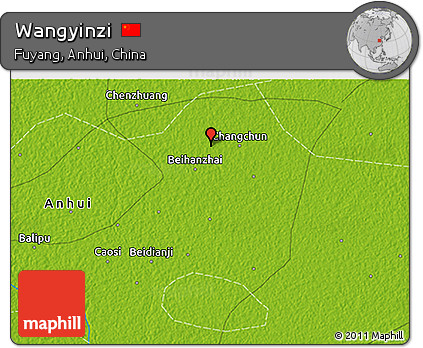 Physical 3D Map of Wangyinzi
