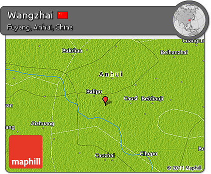 Physical 3D Map of Wangzhai