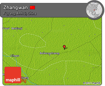 Physical 3D Map of Zhangwan