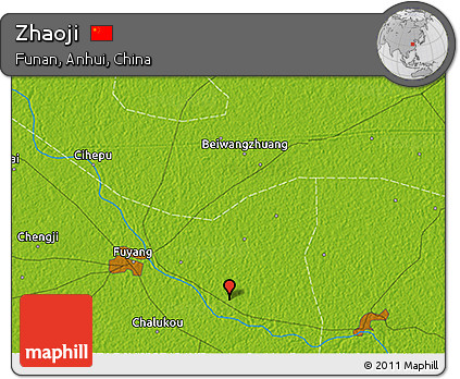 Physical 3D Map of Zhaoji