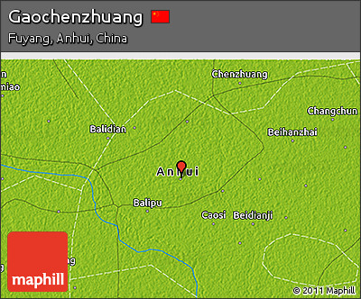 Physical 3D Map of Gaochenzhuang