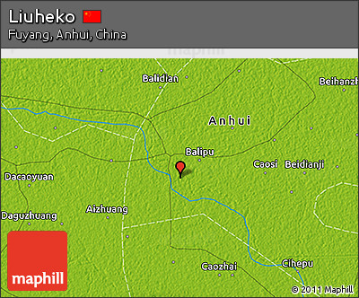 Physical 3D Map of Liuheko