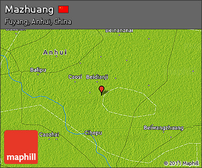 Physical 3D Map of Mazhuang