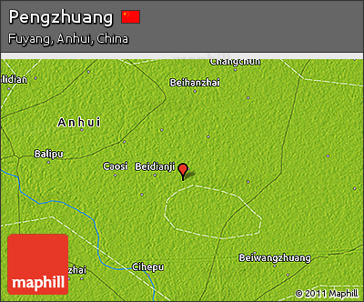 Physical 3D Map of Pengzhuang