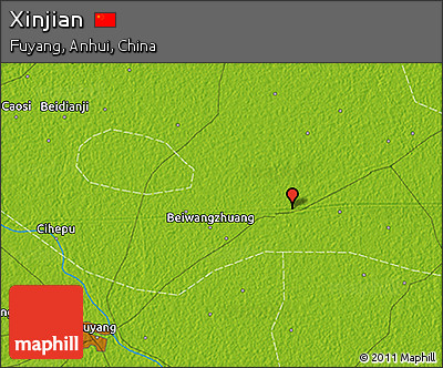 Physical 3D Map of Xinjian