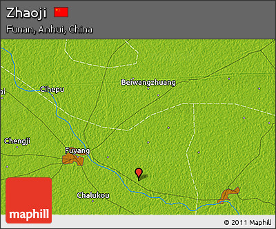 Physical 3D Map of Zhaoji