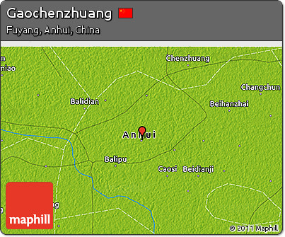 Physical 3D Map of Gaochenzhuang