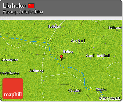 Physical 3D Map of Liuheko