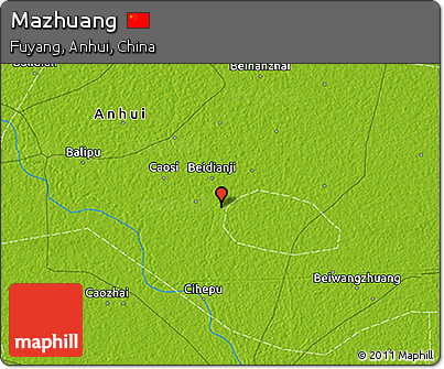 Physical 3D Map of Mazhuang