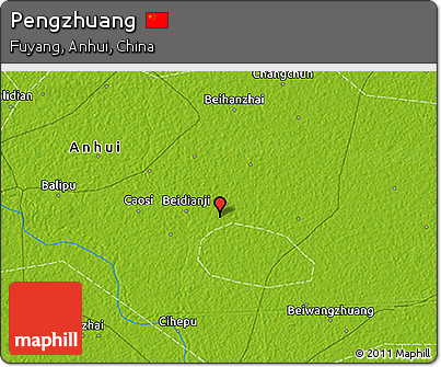 Physical 3D Map of Pengzhuang