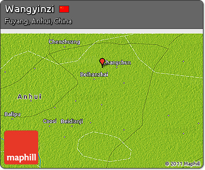 Physical 3D Map of Wangyinzi