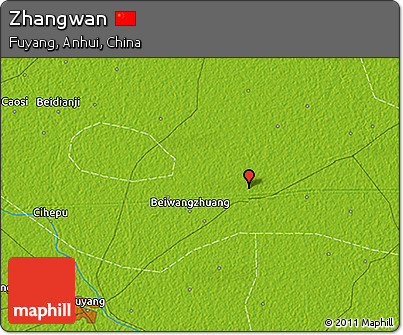 Physical 3D Map of Zhangwan