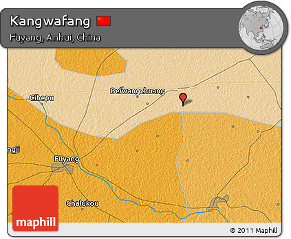 Political 3D Map of Kangwafang
