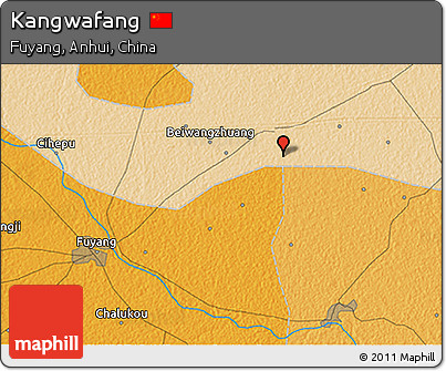 Political 3D Map of Kangwafang