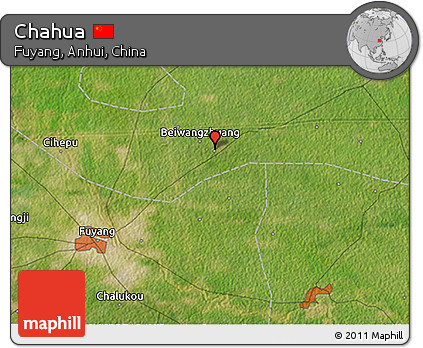Satellite 3D Map of Chahua