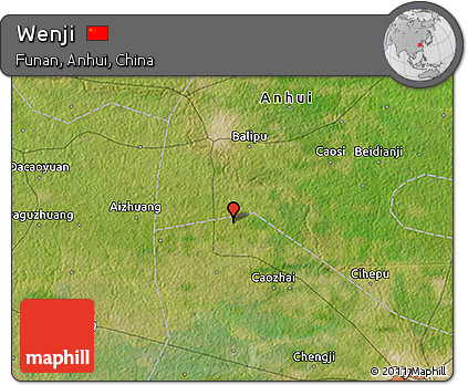 Satellite 3D Map of Wenji