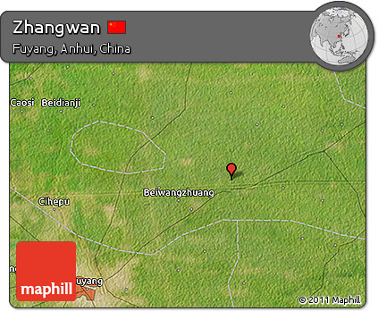 Satellite 3D Map of Zhangwan