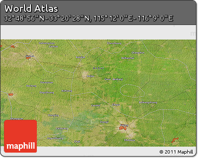 Satellite 3D Map of the Area around 33° 4' 42" N, 115° 40' 30" E