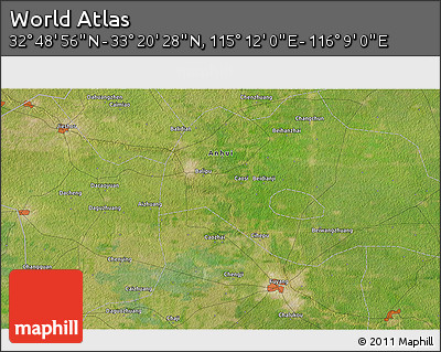Satellite 3D Map of the Area around 33° 4' 42" N, 115° 40' 30" E