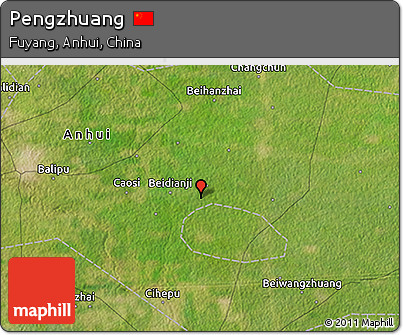 Satellite 3D Map of Pengzhuang