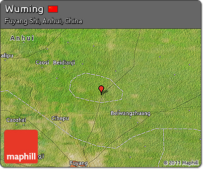 Satellite 3D Map of Wuming
