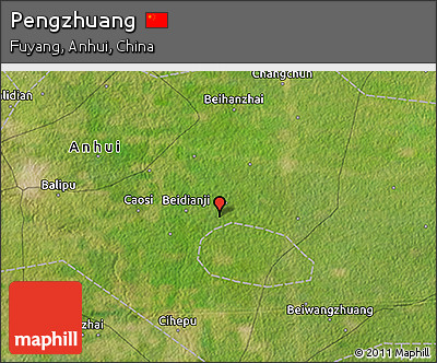 Satellite 3D Map of Pengzhuang