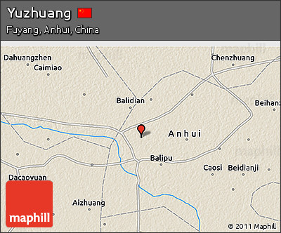 Shaded Relief 3D Map of Yuzhuang