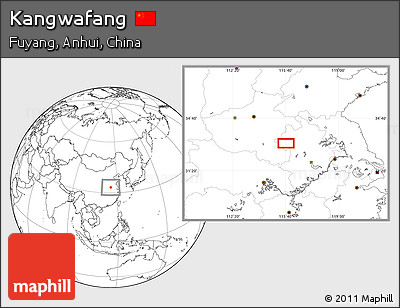 Blank Location Map of Kangwafang