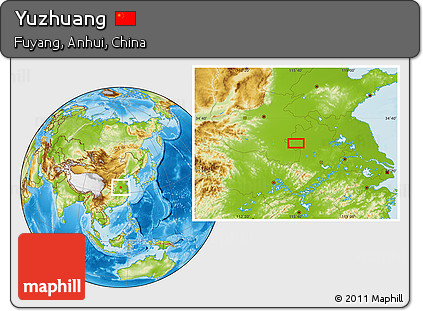 Physical Location Map of Yuzhuang