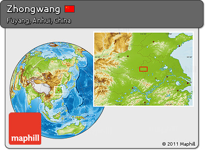 Physical Location Map of Zhongwang
