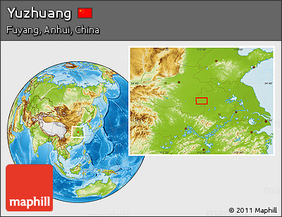 Physical Location Map of Yuzhuang