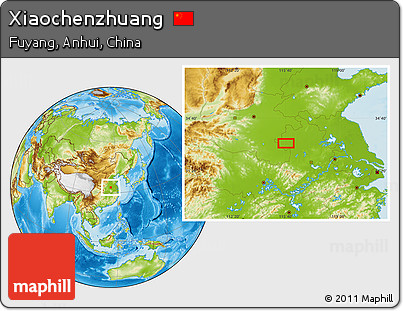 Physical Location Map of Xiaochenzhuang